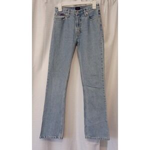 Vintage Tommy Hilfiger Mom‎ Bootleg Jeans Womens Sz 3/32 Lt Wash Denim 90s Y2K